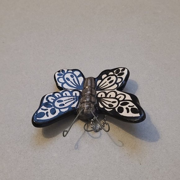 Handmade Pottery Butterfly Ornament - Picture 5 of 9